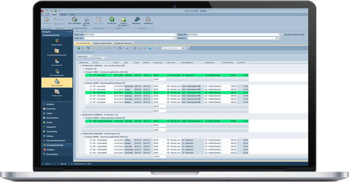 Uren administratie software voor de bouw | kraan Uren administratie software voor de bouw | kraan