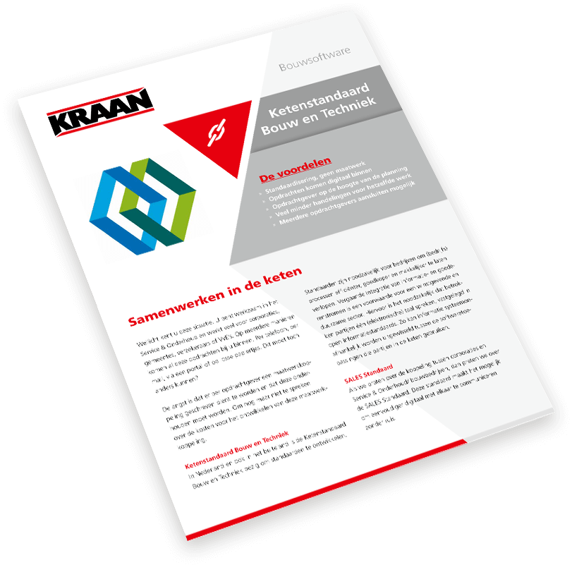 Ketenstandaard productbrochure | Bouwsoftware | kraan